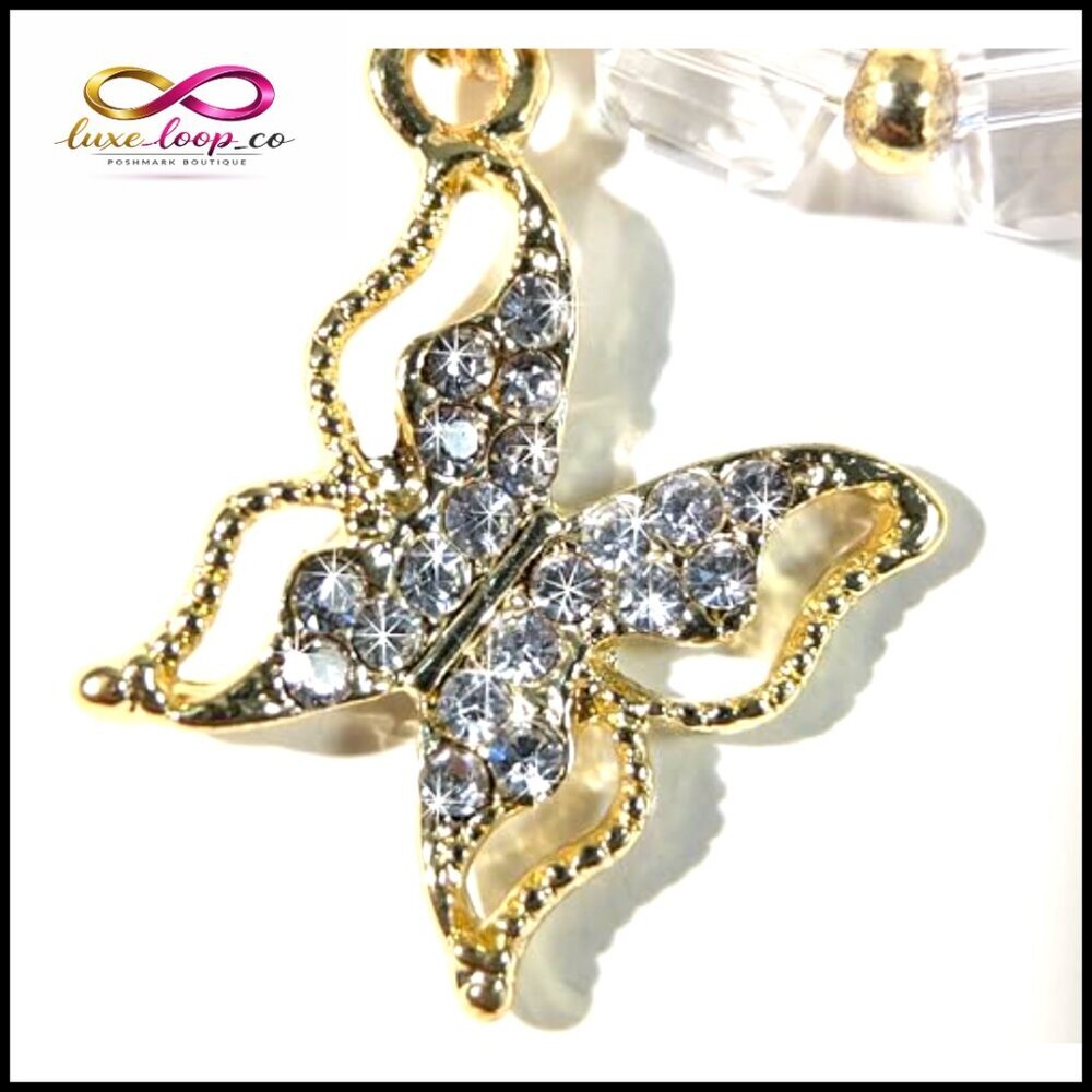 Butterfly Crystal Stretch Bracelet Women's Jewelry Gift - Picture 6 of 6